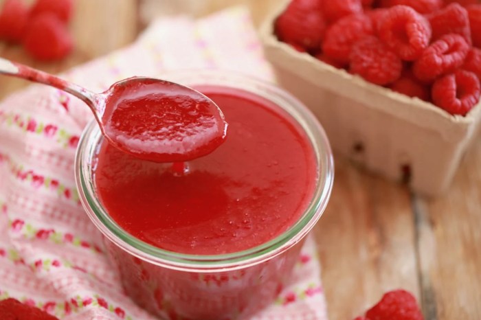 Recipe for raspberry sauce