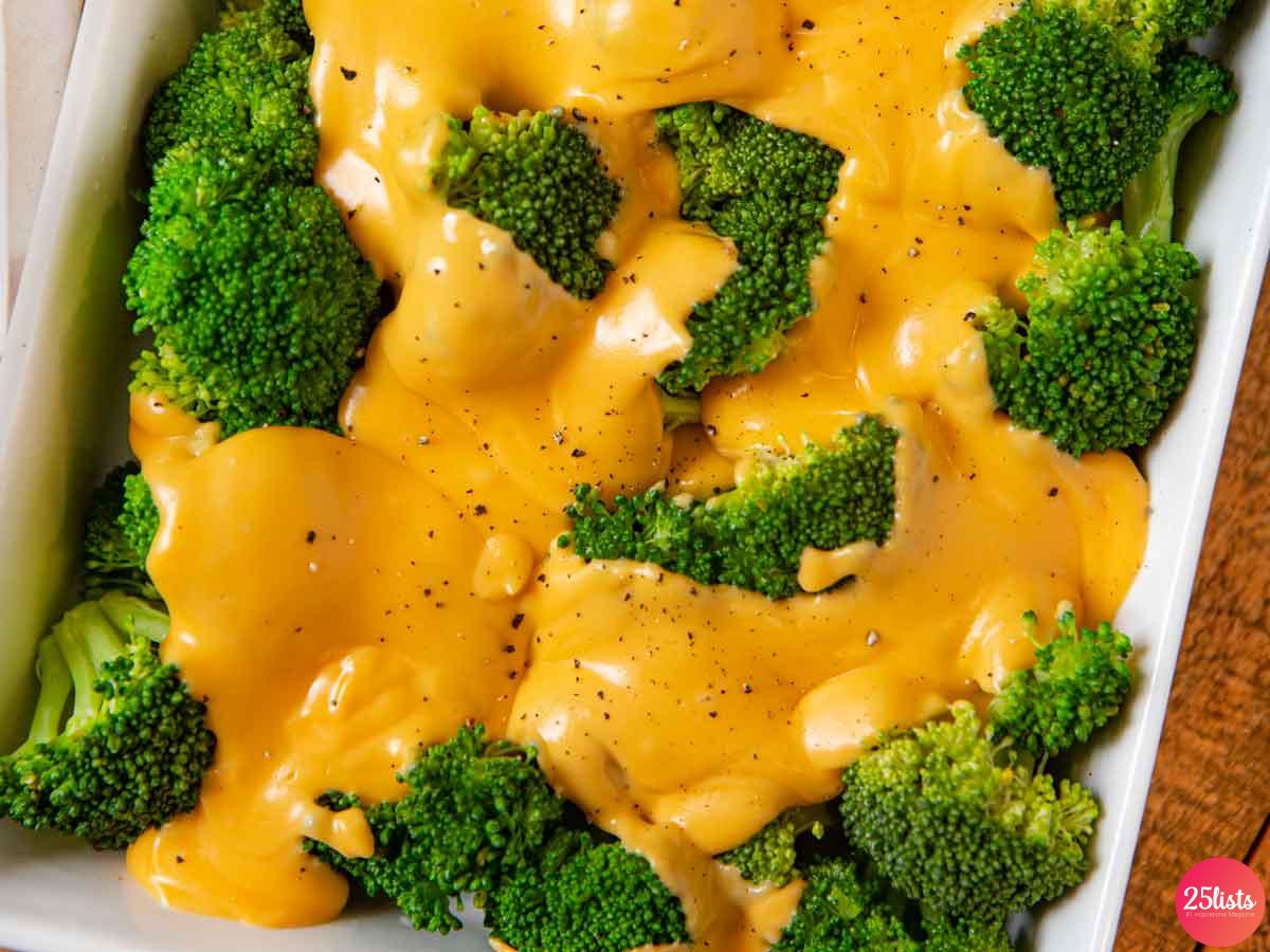 Broccoli cheese sauce recipe cheddar cheesy easy casserole