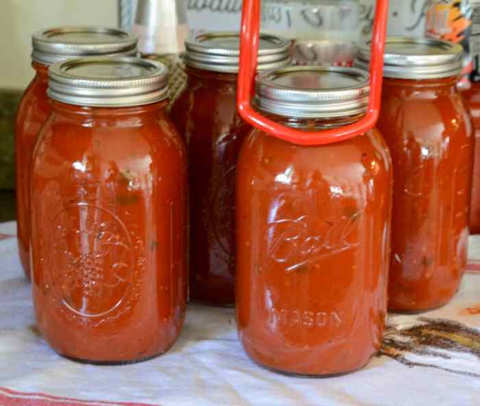 Recipe canning marinara sauce