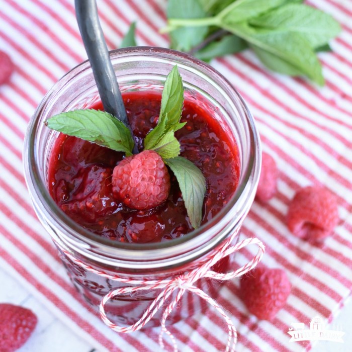 Recipe for raspberry sauce