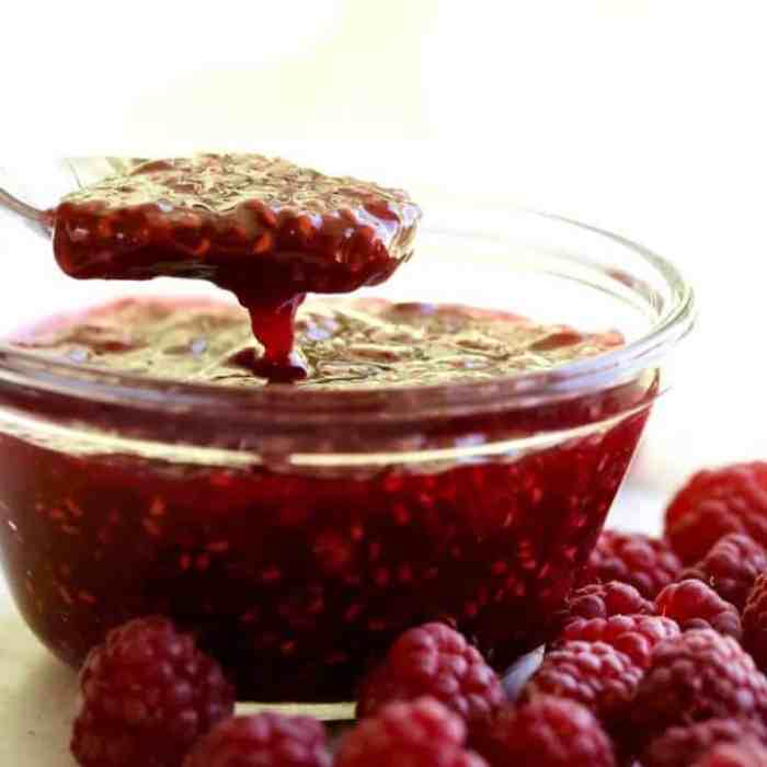 Recipe for raspberry sauce