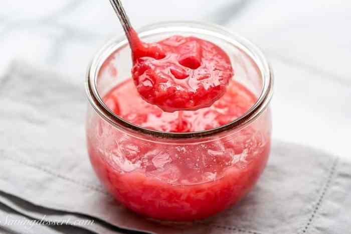 Rhubarb recipes sauce