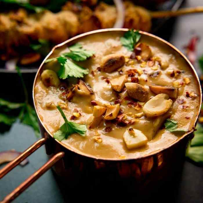 Recipes with satay sauce