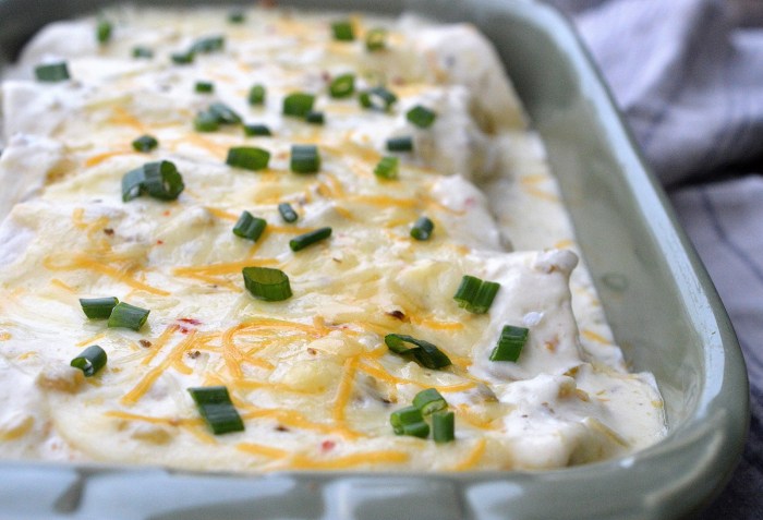 Chicken enchiladas recipe white sauce