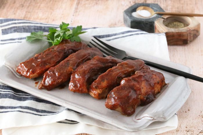 Ribs country style baked sauce maple barbecue bbq recipe pork