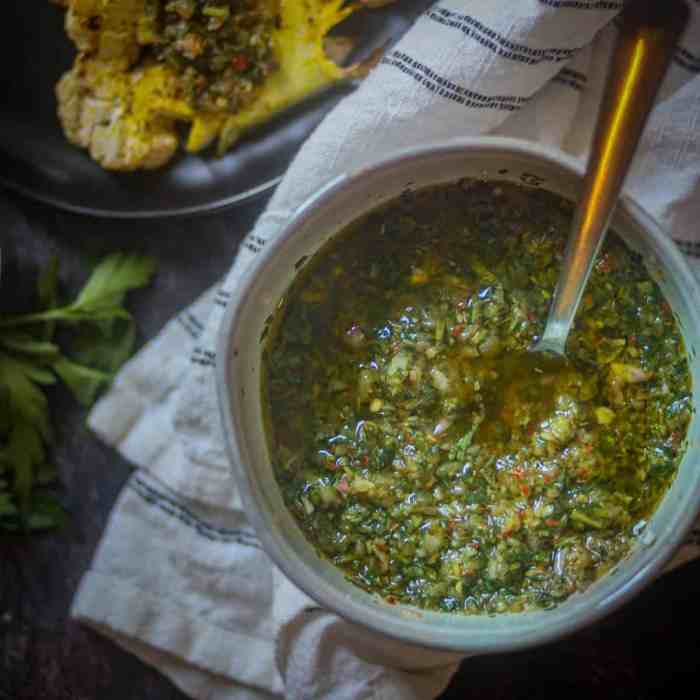 Cilantro chimichurri sauce recipe