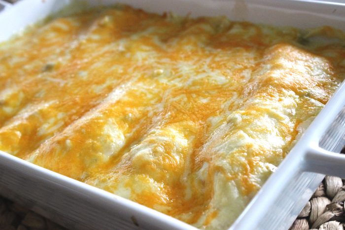 Chicken enchiladas recipe white sauce