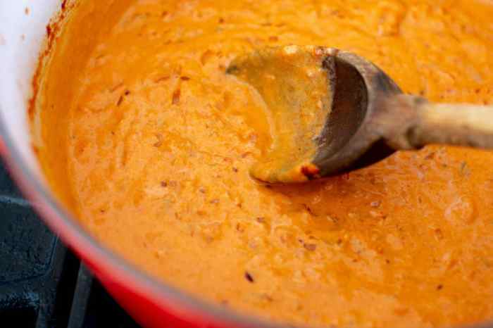 Spicy vodka sauce recipe